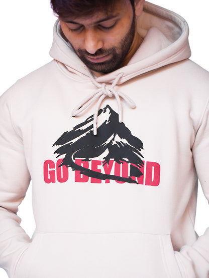 Unisex Off-White Printed Pullover Hoodie